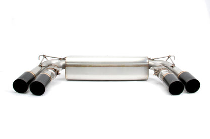 Dinan 15-19 BMW X5 M/X6 M (F85/F86) Free Flow Axleback Exhaust System - Black Tips