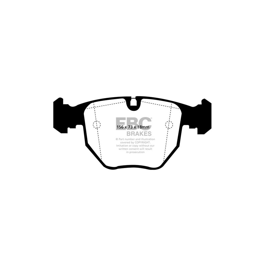 EBC PD14KF037 BMW E39 Bluestuff Front Brake Pad & GD Disc Kit - ATE Caliper 2 | ML Performance UK Car Parts