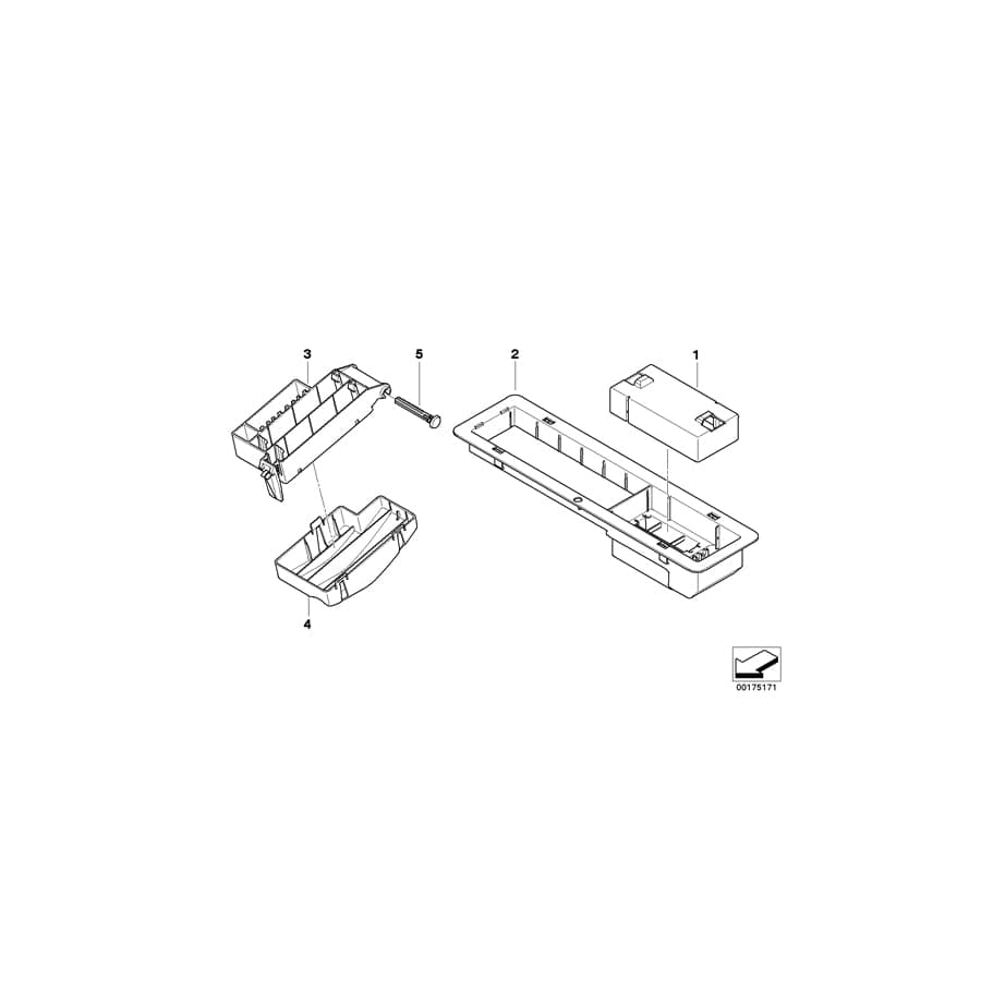 Genuine BMW 61138372312 E52 Cover, Fuse Carrier (Inc. Z8)