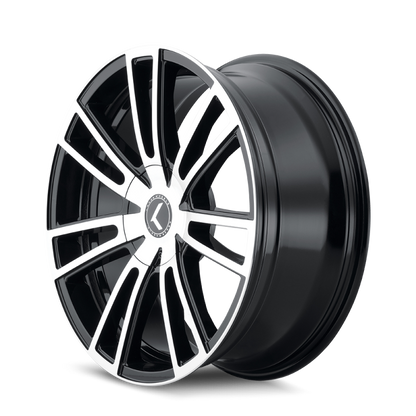 Kraze Wheels Kraze KR183 Spectra 18x8 / 5x115/120 BP / 40mm Offset / 74.1mm Hub Gloss Black Machined Wheel