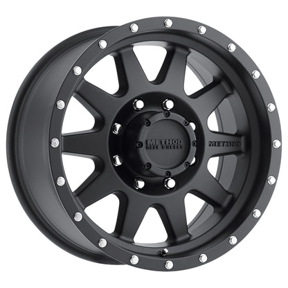 Method Wheels Method MR301 The Standard 20x9 +18mm Offset 8x6.5 130.81mm CB Matte Black Wheel