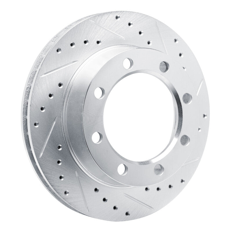 R1 Concepts R1 77-79 Ford F-350 4WD (Excl Super Duty) Front Right Drilled & Slotted Silver Brake Rotor