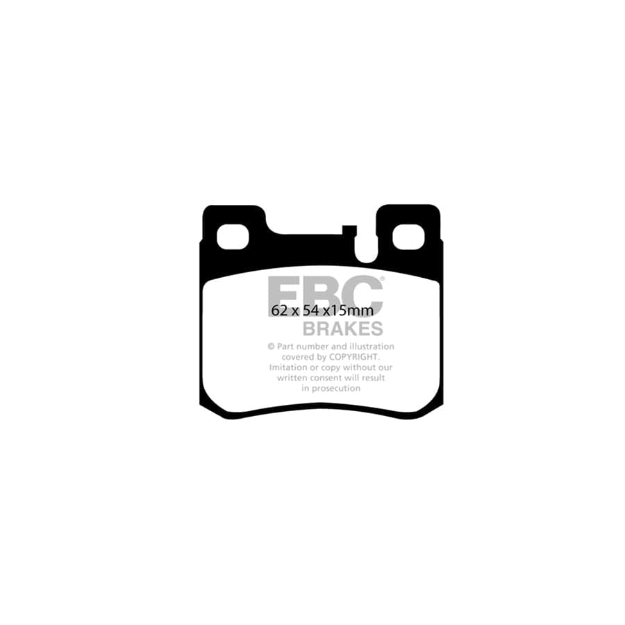 EBC PD01KR488 Mercedes-Benz W202 R170 Greenstuff Rear Brake Pad & Plain Disc Kit - ATE Caliper 2 | ML Performance UK Car Parts