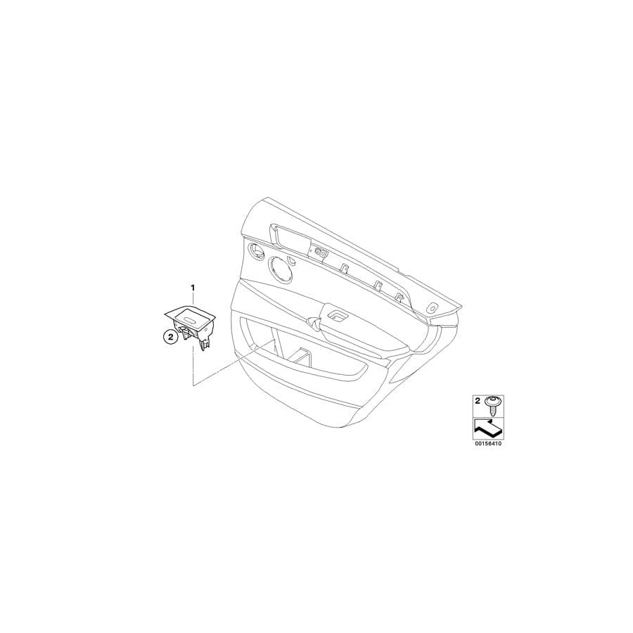 Genuine BMW 51426973676 E70 Ash Tray, Right BEIGE (Inc. X5)