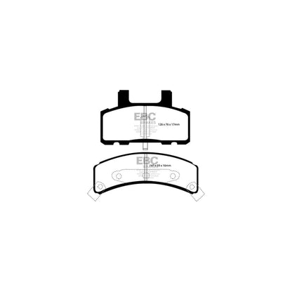 EBC PD03KF312 Chevrolet Tahoe 2WD Yellowstuff Front Brake Pad & Plain Disc Kit 2 | ML Performance UK Car Parts