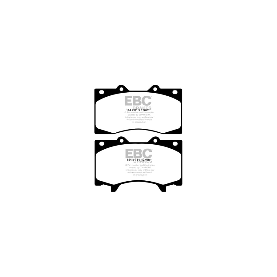 EBC PD13KF823 Nissan Patrol Yellowstuff Front Brake Pad & GD Disc Kit 2 | ML Performance UK Car Parts