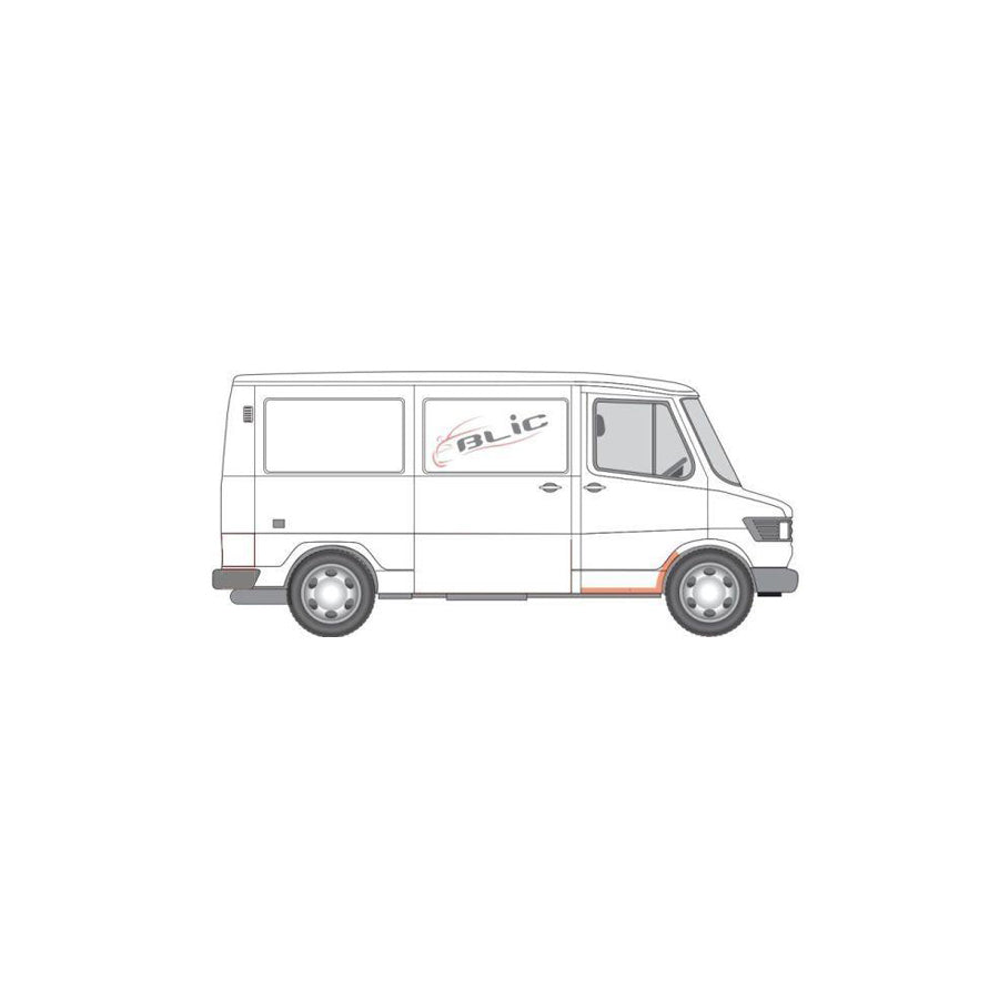 Blic 6505-06-3545044K Rocker Panel Suitable for Mercedes-Benz T1 Bus