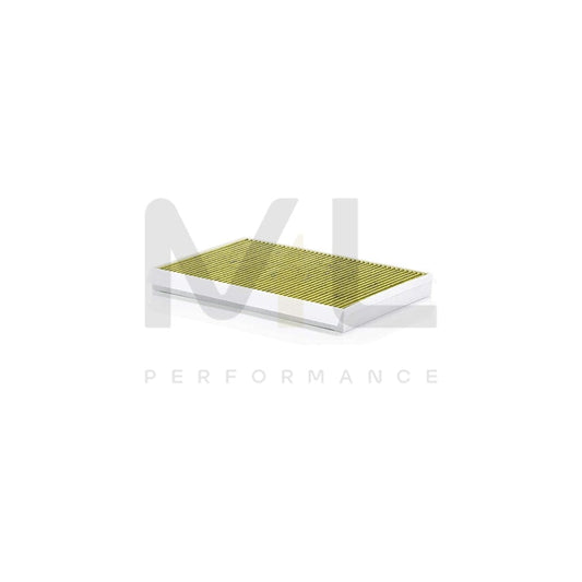 MANN-FILTER FP 3569 Pollen filter Activated Carbon Filter, Activated Carbon Filter with polyphenol, Particulate filter (PM 2.5), with antibacterial action, with fungicidal effect, FreciousPlus