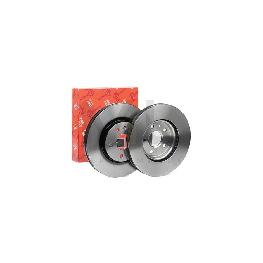 TRW DF4996S Brake Disc Vented, Painted, High-carbon  - 1 piece