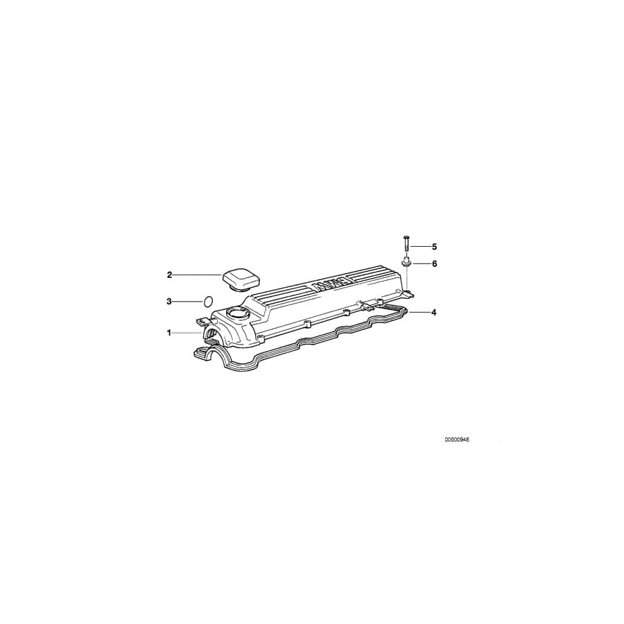 Genuine BMW 11122246330 E36 E38 E39 Cylinder Head Cover (Inc. 325td, 325tds & 525tds)