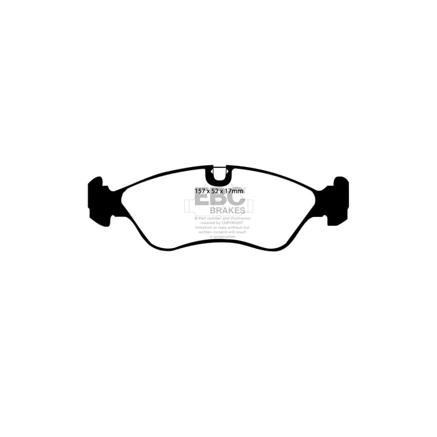 EBC PD11KF1041 Daewoo Opel Vauxhall Greenstuff Front Brake Pad & GD Disc Kit - ATE Caliper 2 | ML Performance UK Car Parts