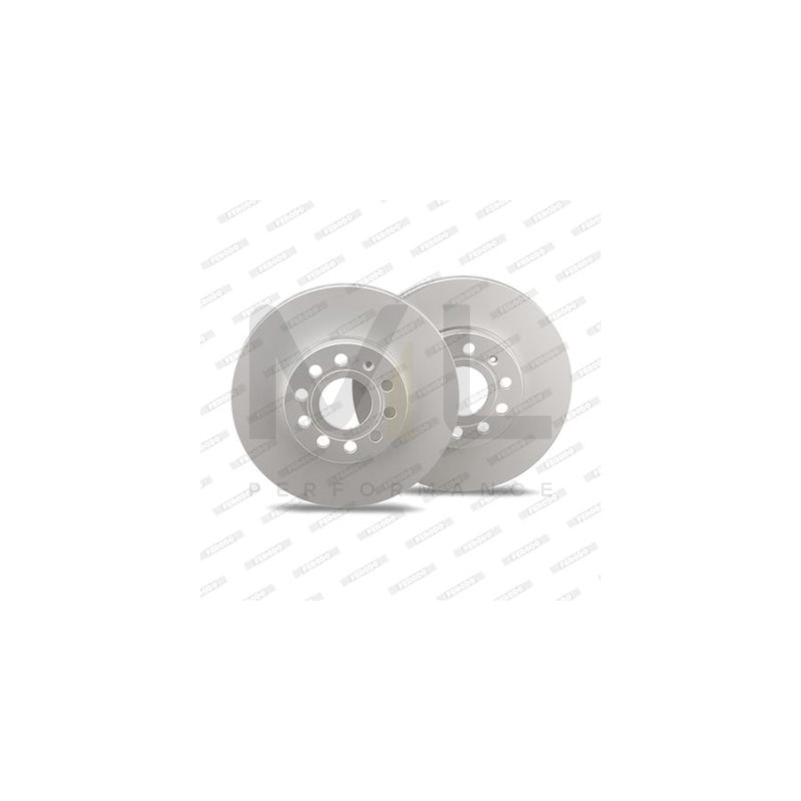 Ferodo DDF847C-1 Brake Disc Solid, Coated  - Pair