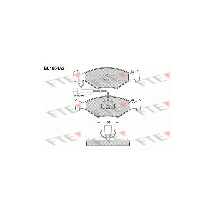 FTE 9010276 Brake Pad Set