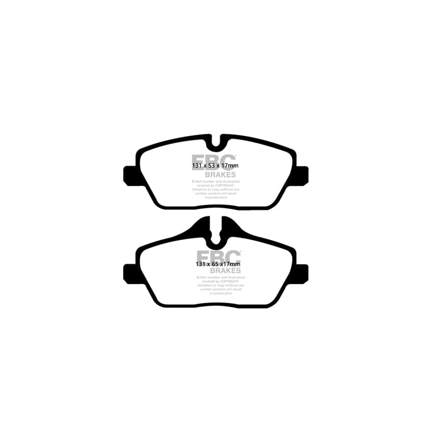 EBC PD40K269 BMW E81 E87 Ultimax Pad & Plain Disc Kit - TRW Caliper 2 | ML Performance UK Car Parts