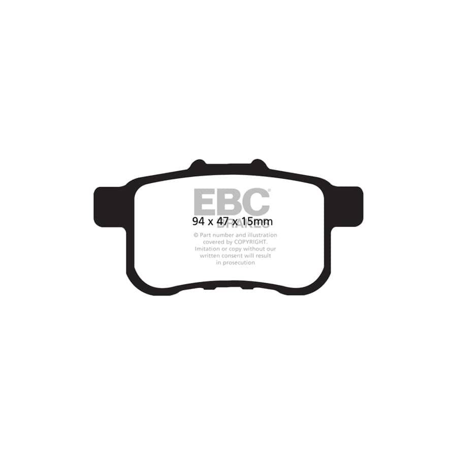 EBC PD06KR190 Honda Accord Greenstuff Rear Brake Pad & USR Disc Kit 2 | ML Performance UK Car Parts