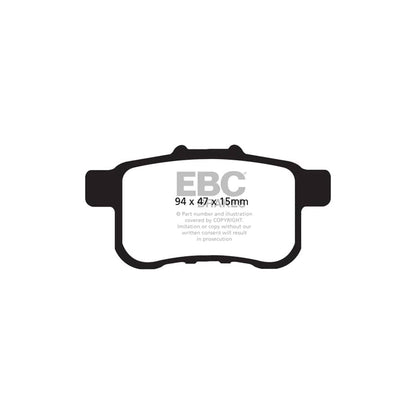 EBC PD06KR190 Honda Accord Greenstuff Rear Brake Pad & USR Disc Kit 2 | ML Performance UK Car Parts
