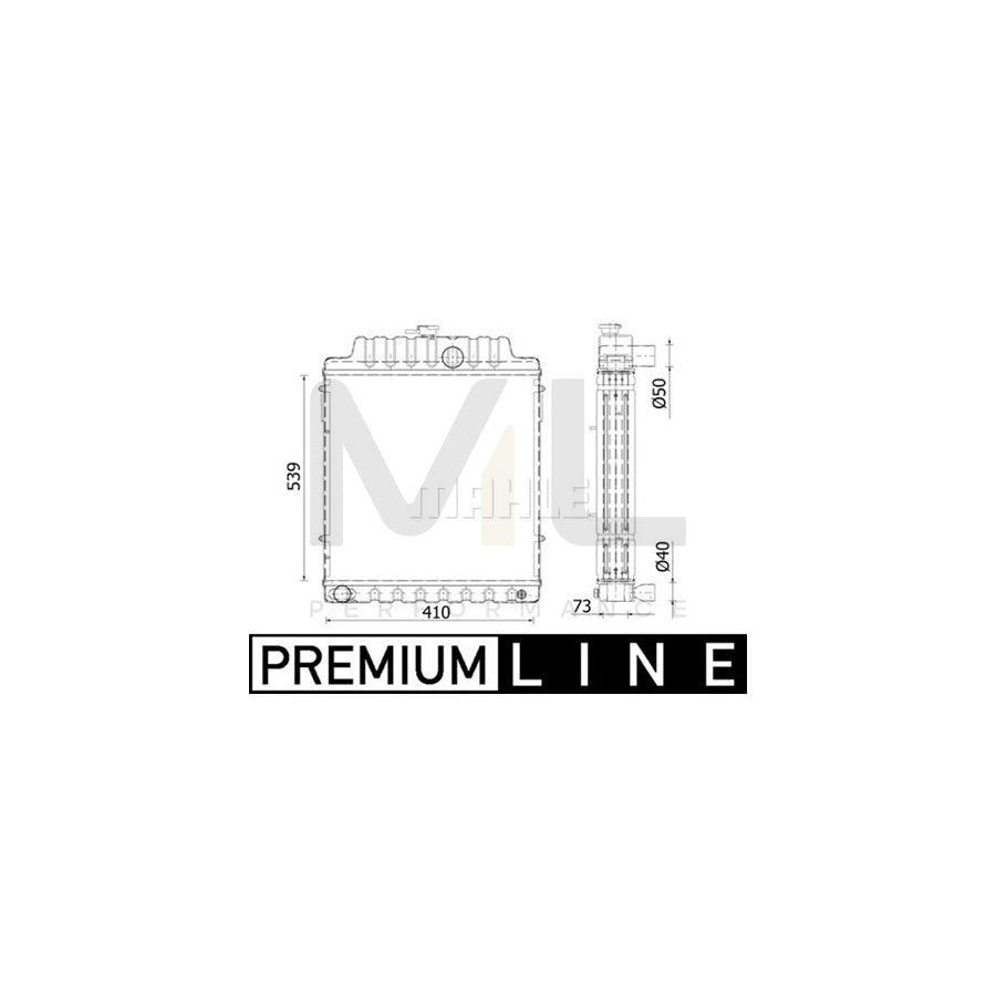 MAHLE ORIGINAL CR 2300 000P Engine radiator Brazed cooling fins | ML Performance Car Parts