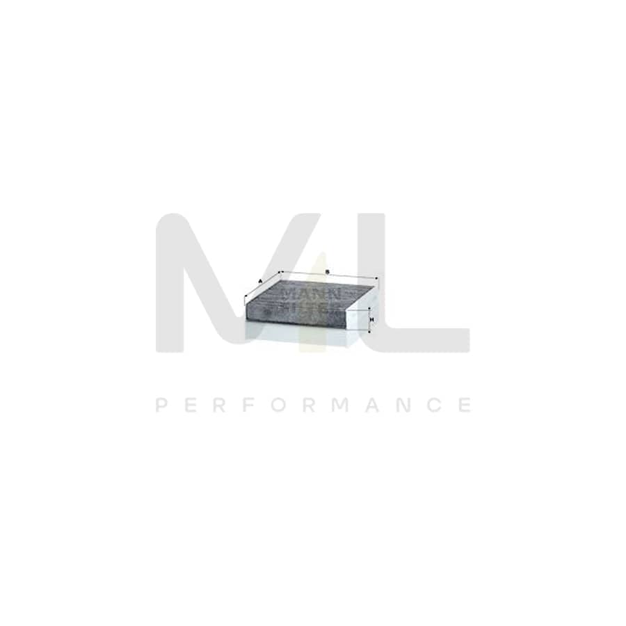 MANN-FILTER CUK 21 016 Pollen filter Activated Carbon Filter