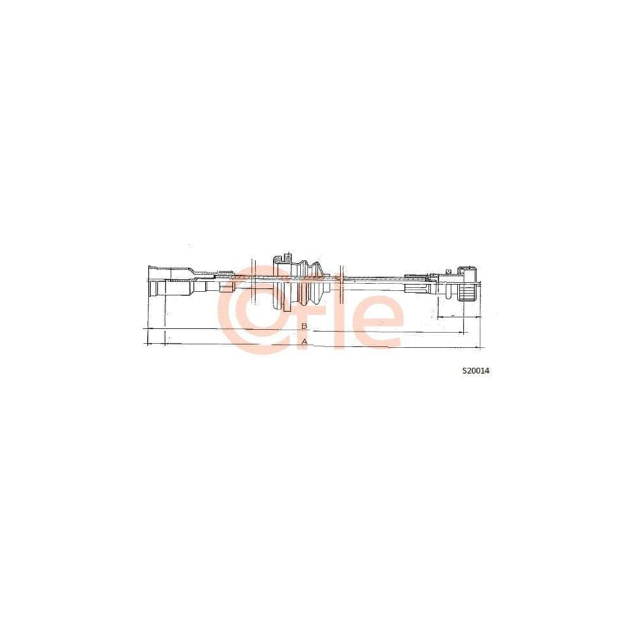 Cofle 92.S20014 Speedometer Cable for Opel Kadett