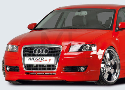Rieger 00056739 Audi 8P A3 Front Splitter 3 | ML Performance UK Car Parts