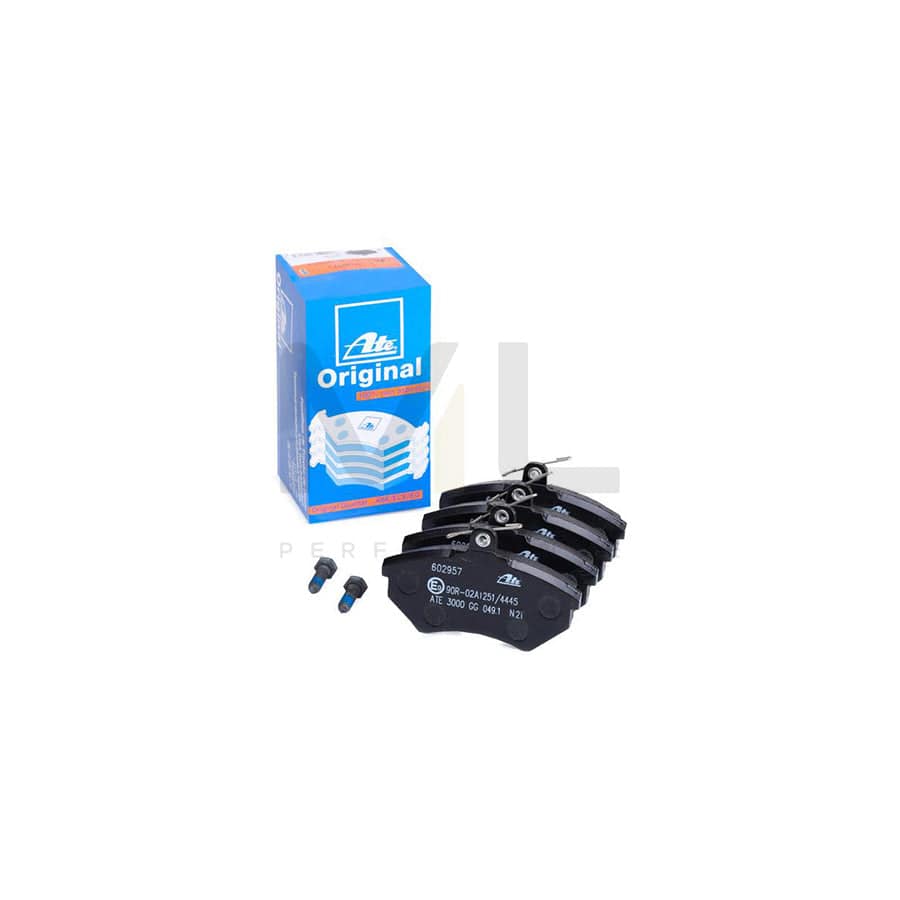 ATE 13.0460-2957.2 Brake pad set excl. wear warning contact, with brake caliper screws