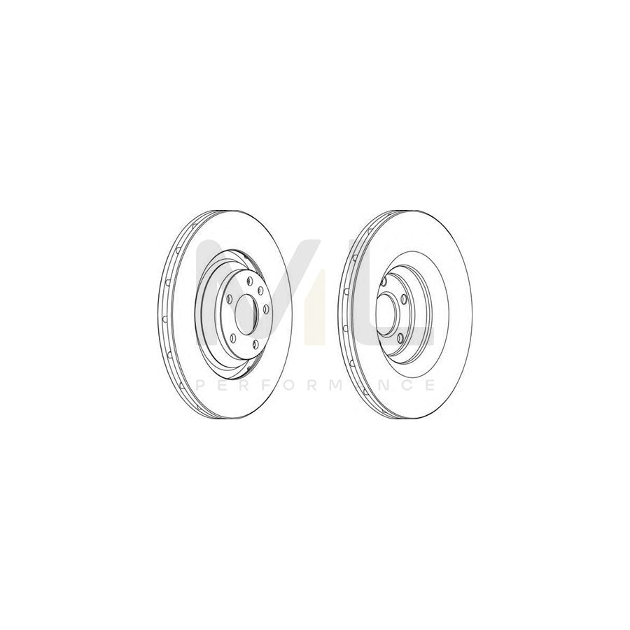 Ferodo DDF1238-1 Brake Disc for Audi A6 Vented, With Bolts/Screws  - Pair