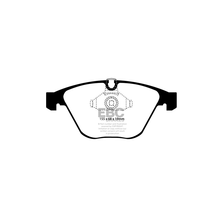 EBC PLK1961R BMW E60 Orangestuff Pads and Brake Line Track Pack - ATE Caliper 2 | ML Performance UK Car Parts