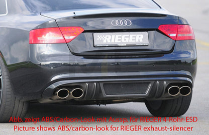 Rieger 00055414 Audi B8 B81 A5 Rear Diffuser 1 | ML Performance UK Car Parts