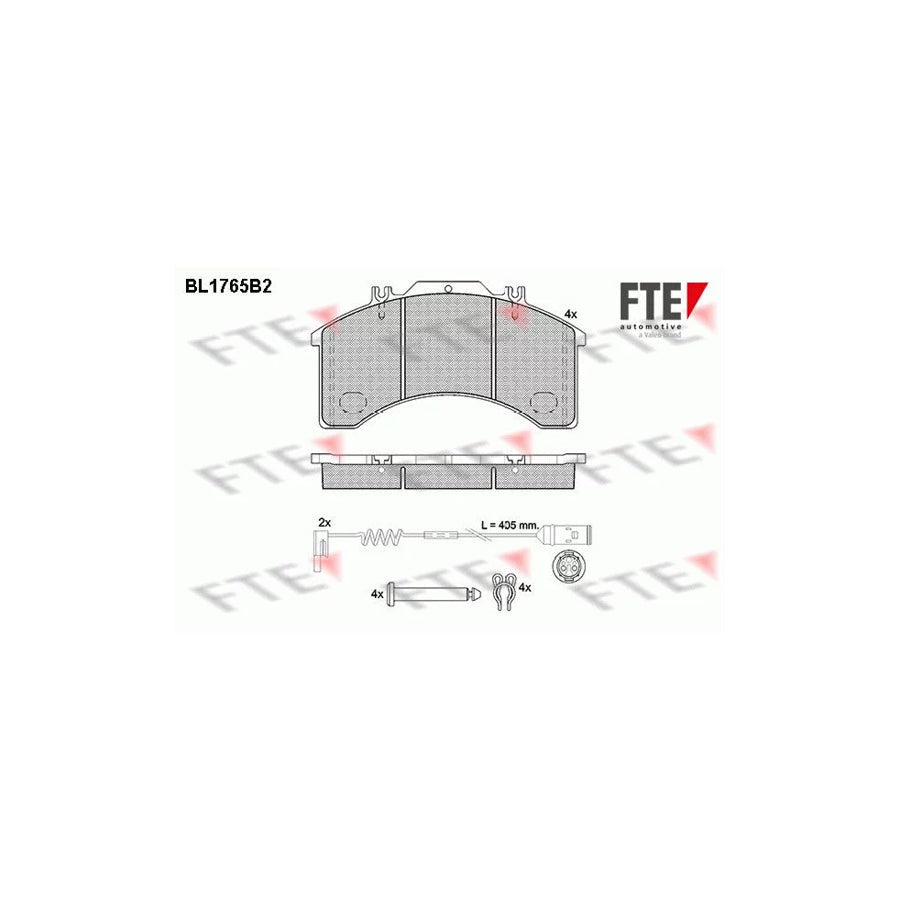 FTE Bl1765B2 Brake Pad Set