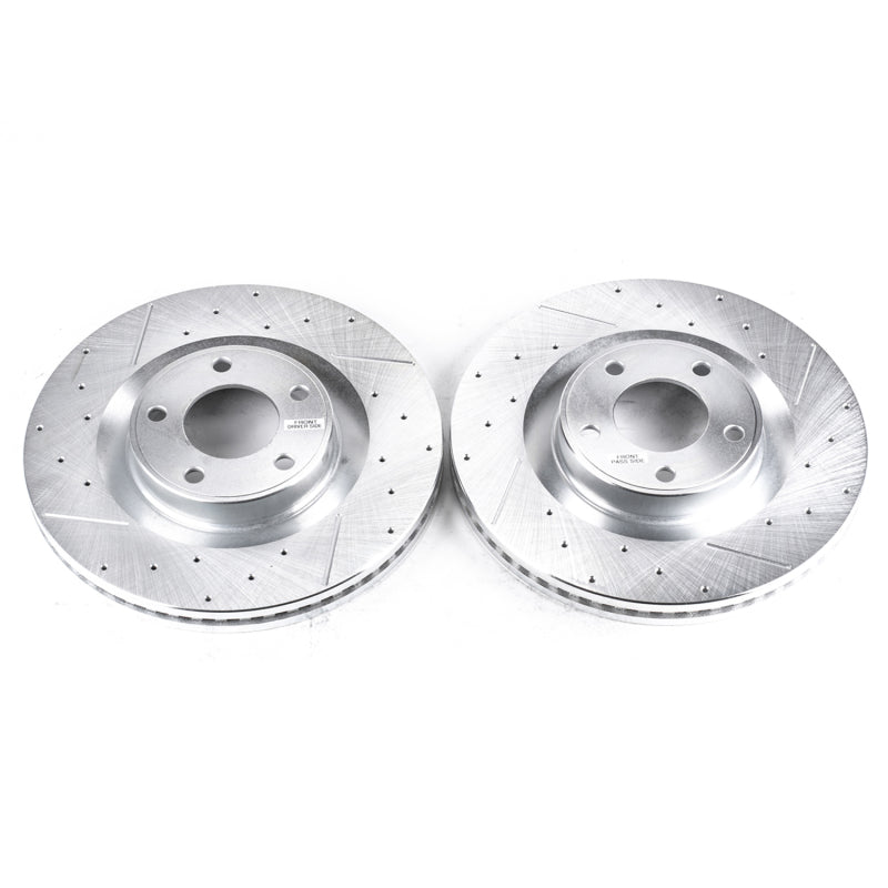 PowerStop Power Stop 07-15 Ford Edge Front Evolution Drilled & Slotted Rotors - Pair