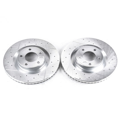 PowerStop Power Stop 07-15 Ford Edge Front Evolution Drilled & Slotted Rotors - Pair