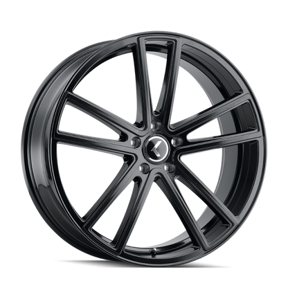 Kraze Wheels Kraze KR190 Lusso 22x8.5 / 5x115 BP / 38mm Offset / 72.62mm Hub Gloss Black Wheel