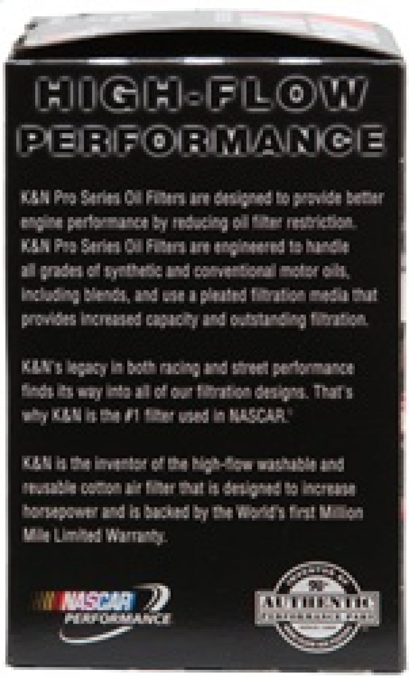 K&N Engineering K&N Oil Filter for Nissan/Ford/Toyota/Audi/Chevy/Subaru/VW/Porsche/BMW 3in OD x 5.063in H