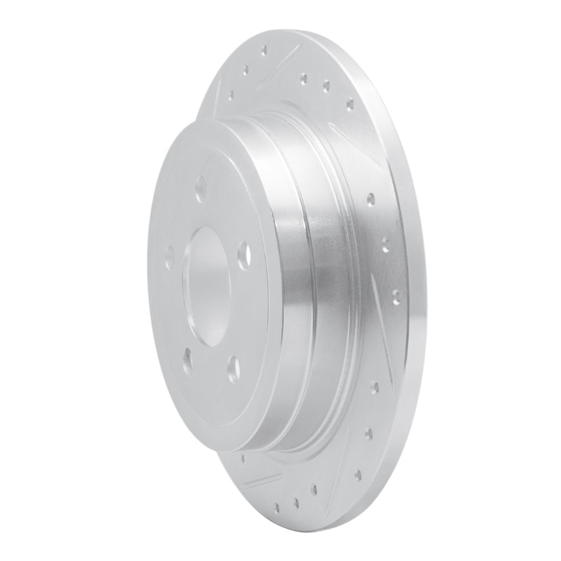 R1 Concepts R1 03-05 Ford Explorer Sport Trac Rear Left Drilled & Slotted Silver Brake Rotor