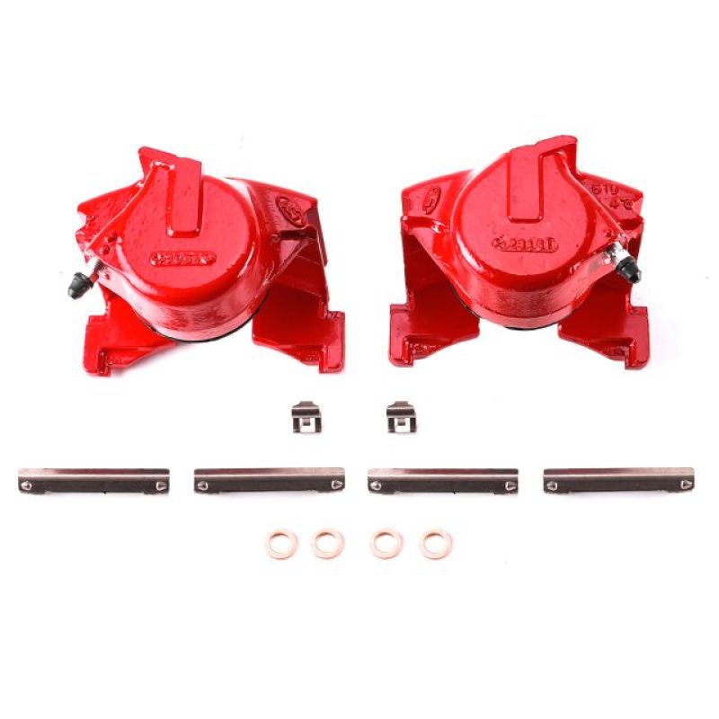 PowerStop Power Stop 86-93 Ford Bronco Front Red Calipers w/o Brackets - Pair