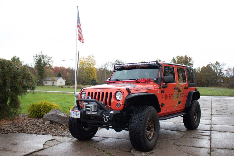 Fishbone Offroad Hood Mounted Hi-Lift Jack Mount JK/JL/JT