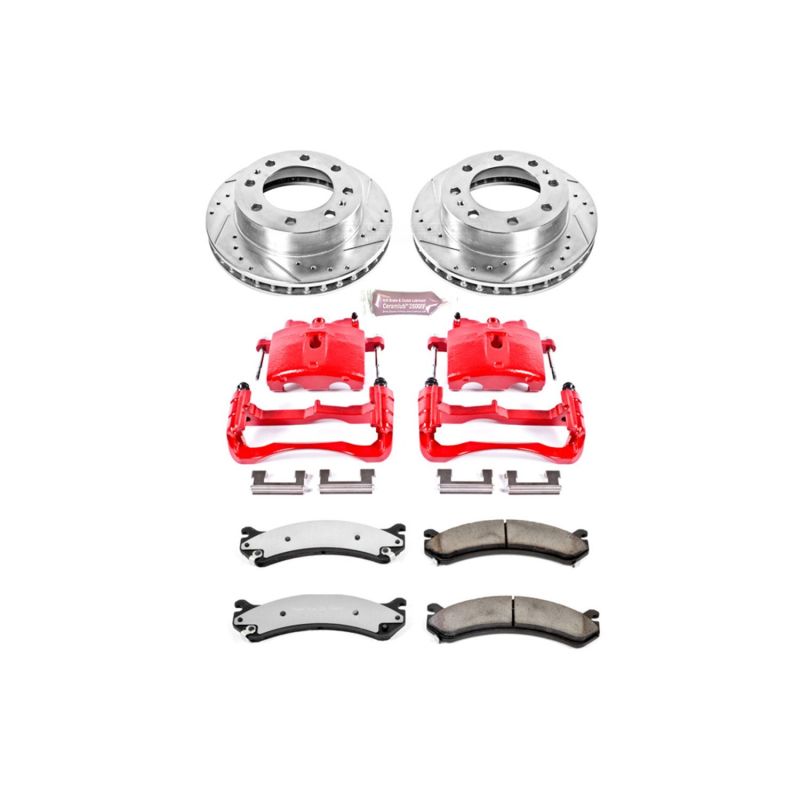 PowerStop Power Stop 03-09 Hummer H2 Front Z36 Truck & Tow Kit w/Cals
