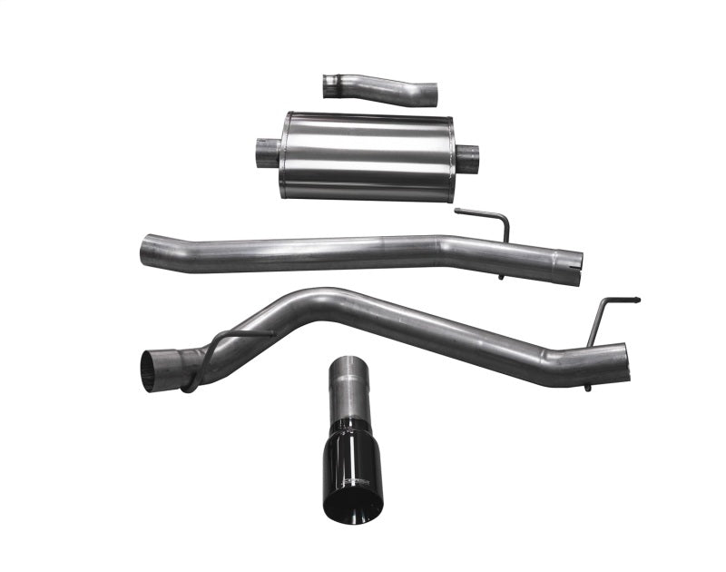 CORSA Performance Corsa 20-25 Jeep Gladiator JT 3.6L Single Side Exit Cat-Back Exhaust System w/ Single 4in Black Tip