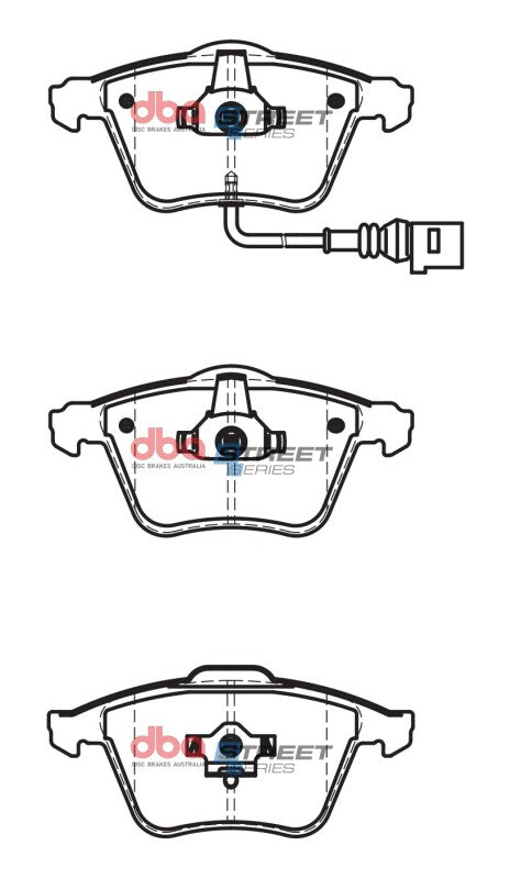 DBA 08-15 Audi TT Quattro Front Street Series Brake Pads