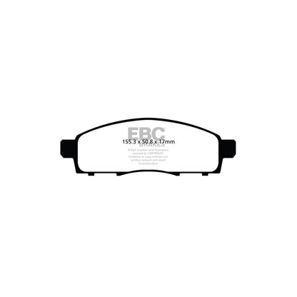 EBC DPX2122 Nissan Ultimax Front Brake Pads (Inc. Evalia & NV200) 2 | ML Performance UK Car Parts