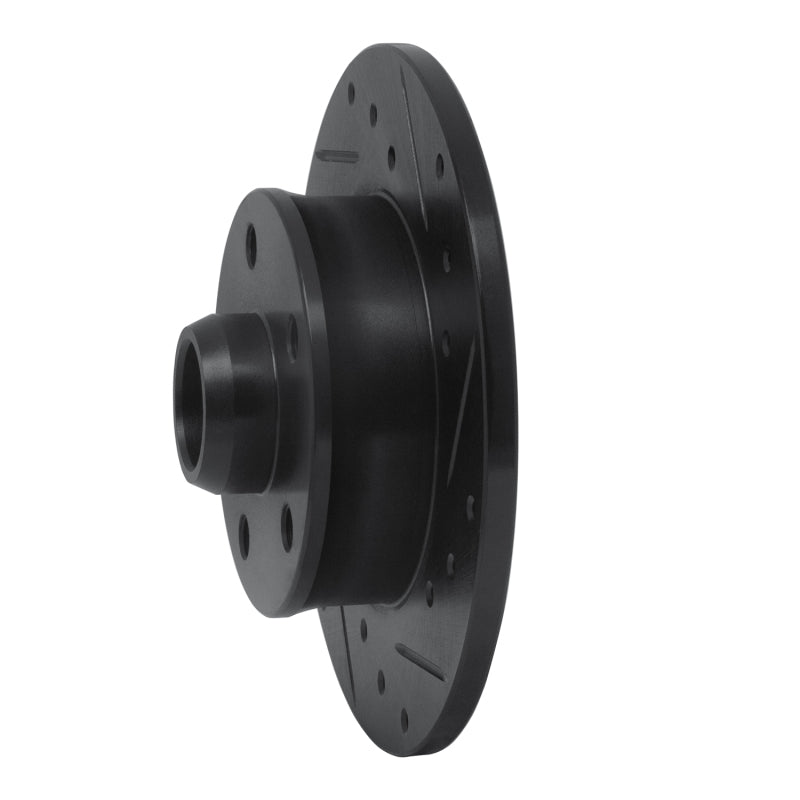R1 Concepts R1 92-98 Volkswagen Golf Rear Right Drilled & Slotted Black Brake Rotor