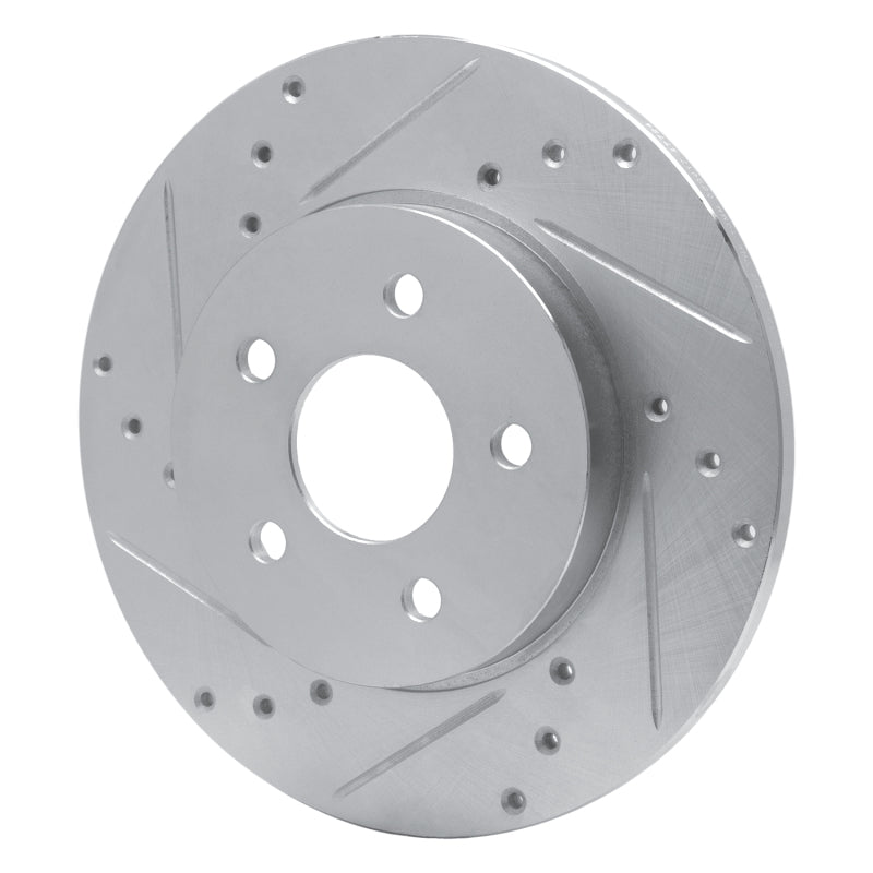 R1 Concepts R1 01-08 Ford Mondeo (Mexico) Rear Left Drilled & Slotted Silver Brake Rotor