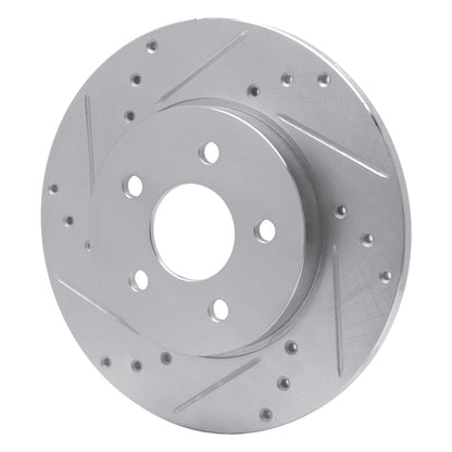 R1 Concepts R1 01-08 Ford Mondeo (Mexico) Rear Left Drilled & Slotted Silver Brake Rotor
