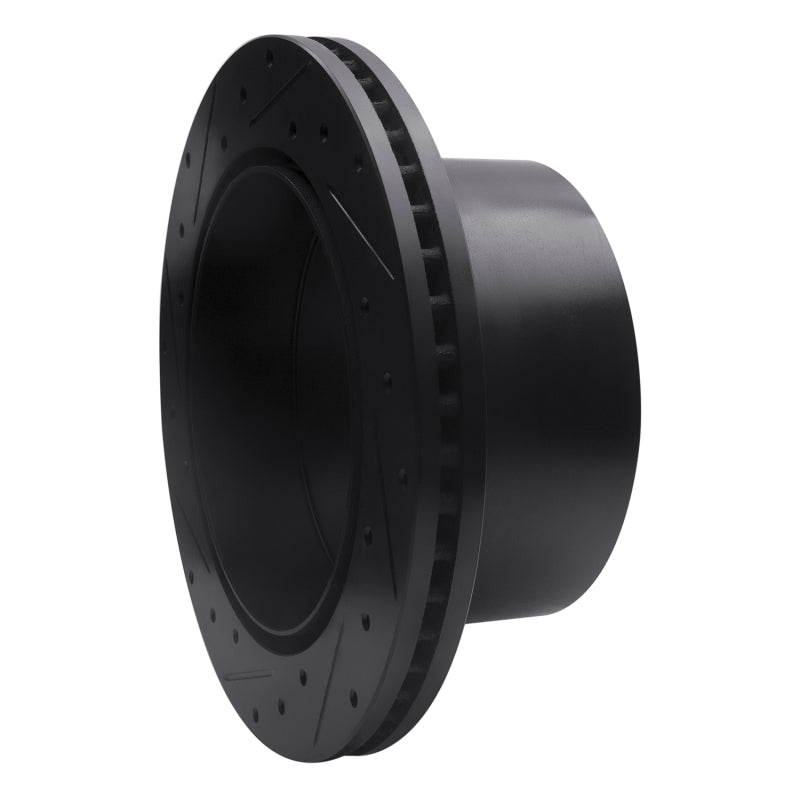 R1 Concepts R1 01-10 Chevrolet Express 3500 Rear Right Drilled & Slotted Black Brake Rotor