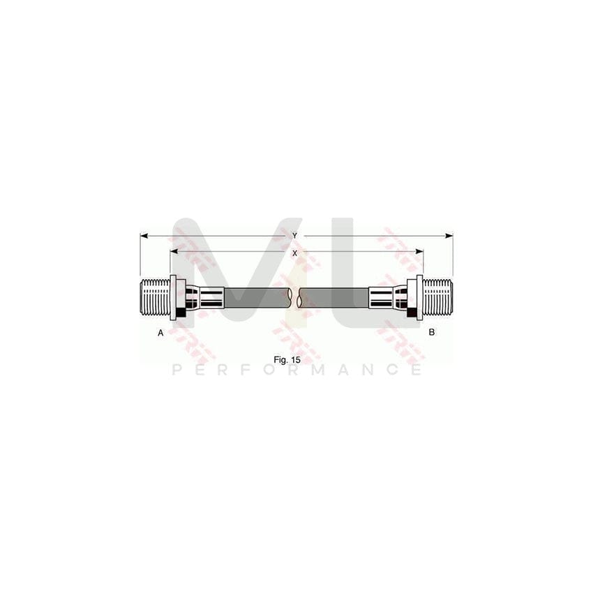 TRW PHC178 Brake Hose 360mm, M16x1,5