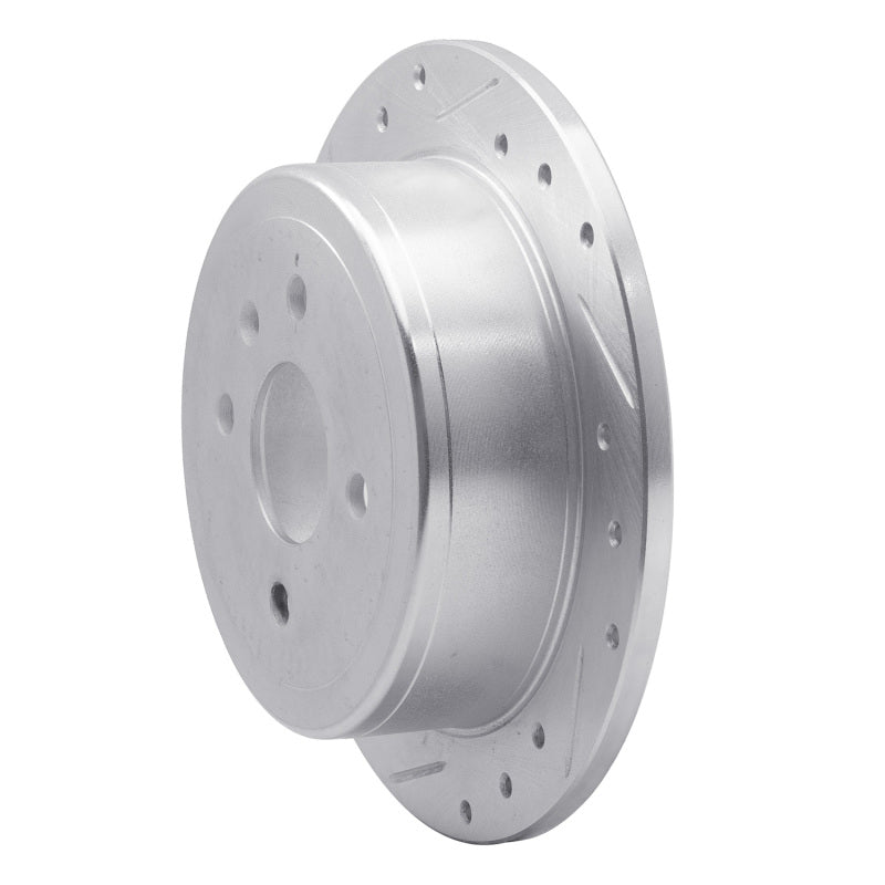 R1 Concepts R1 99-02 Daewoo Nubira Rear Left Drilled & Slotted Silver Brake Rotor