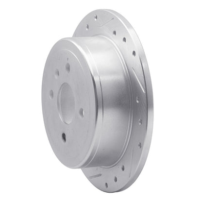 R1 Concepts R1 99-02 Daewoo Nubira Rear Left Drilled & Slotted Silver Brake Rotor