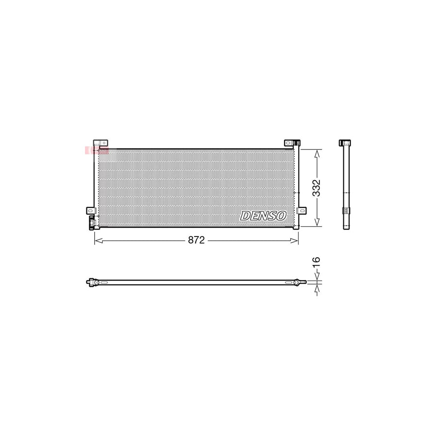 DENSO DCN99072 Air Conditioning Condenser