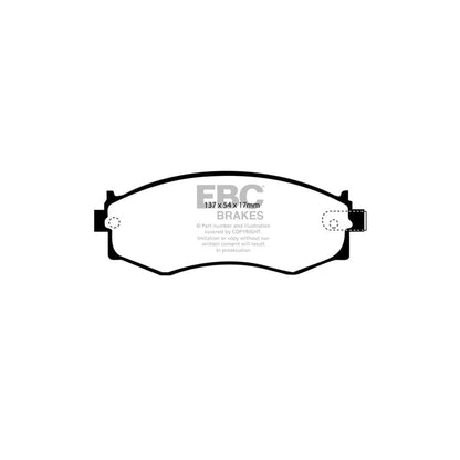 EBC PD06KF459 Nissan Skyline (R33) Greenstuff Front Brake Pad & USR Disc Kit 2 | ML Performance UK Car Parts