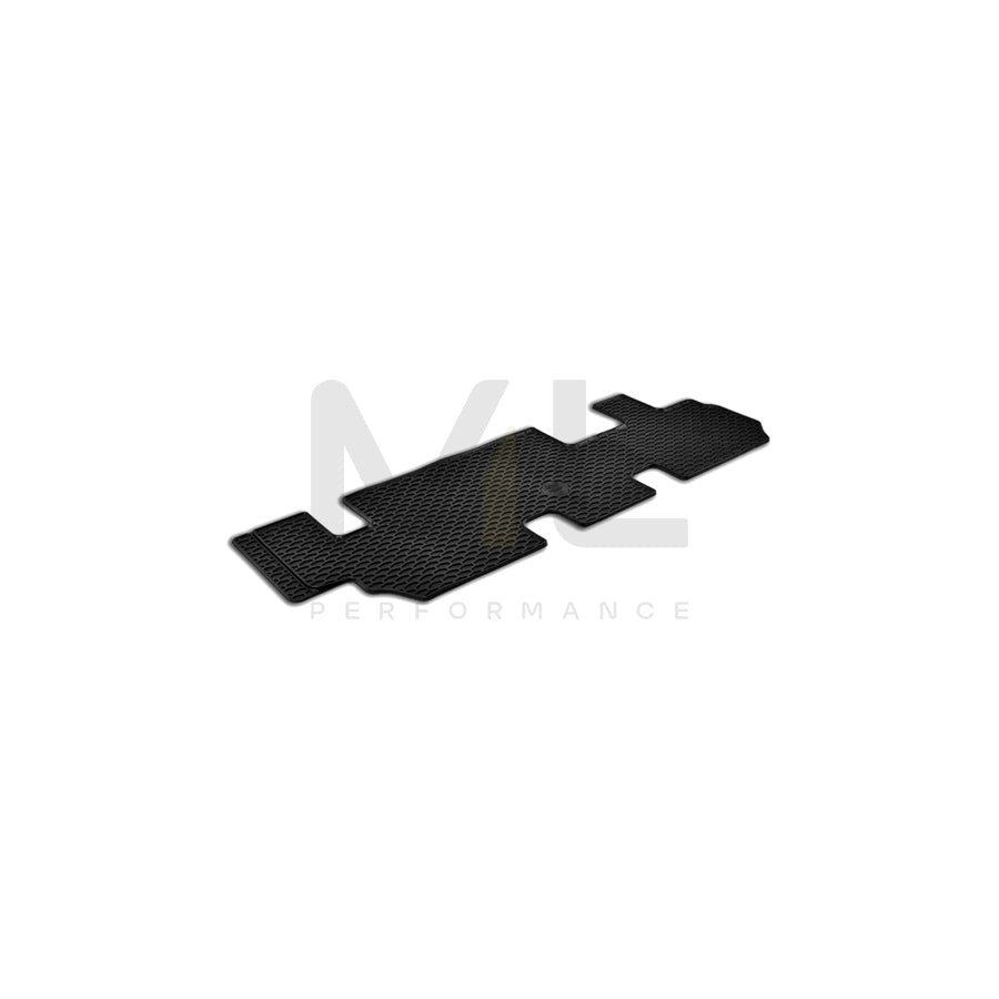 WALSER RubberLine 50866 Floor mat set Elastomer, Centre, Black